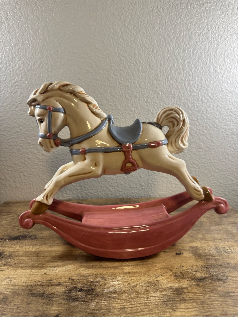 Ceramic Rocking Horse Figurine - Picture 2 of 10